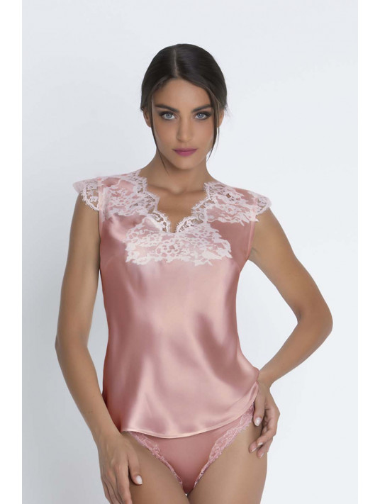 Lise Charmel Silk top pink SPLENDEUR SOIE