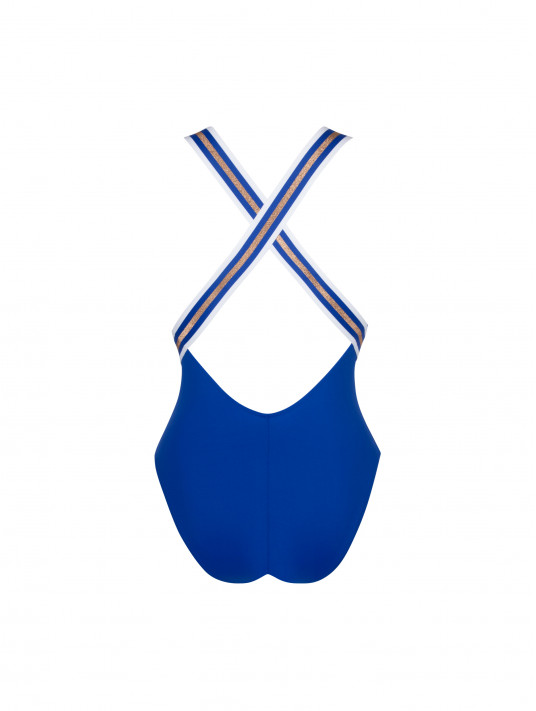 Lise charmel Maillot nageur maintien bleu surf ENERGIE NAUTIQUE