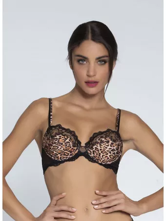 Lise Charmel panther underwired bra FAUVE AMOUR