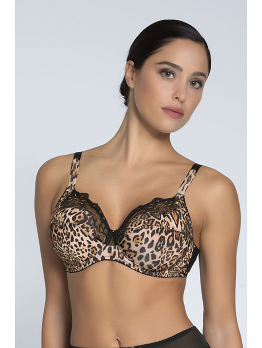 Lise Charmel Full cup underwired bra FAUVE AMOUR panther