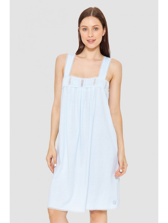 feraud Sleeveless angular neck nightgown COTTON