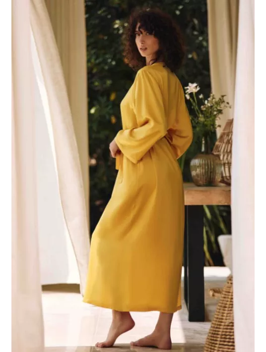 Marjolaine Long silk dressing gown TRACY Marjolaine Long silk dressing gown TRACY