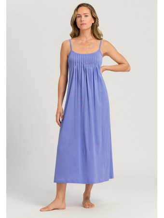 hanro Long blue cotton nightgown JULIET
