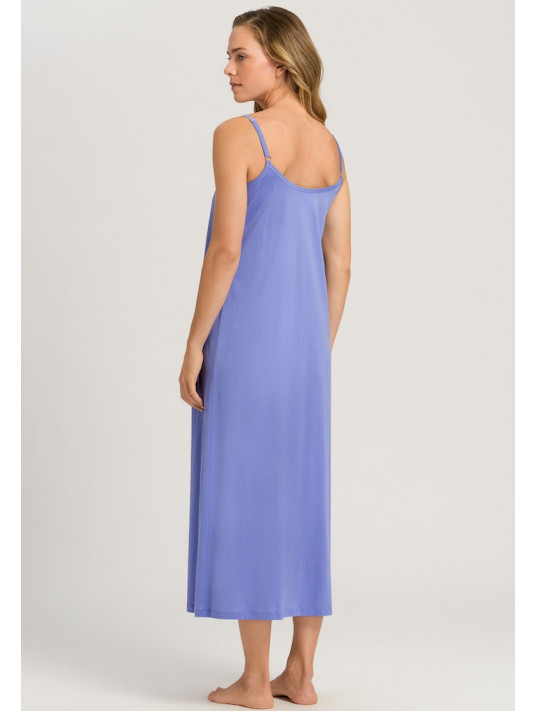 hanro Long blue cotton nightgown JULIET