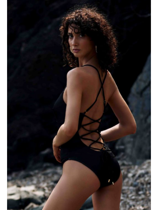 Marjolaine Maillot de bain une pièce noir THEA