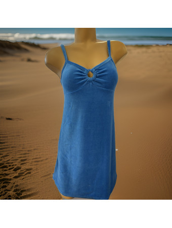 Robe plage éponge bleu PENELOPE