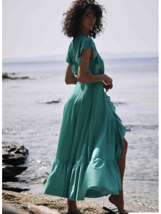 Marjolaine Robe emeraude TORI