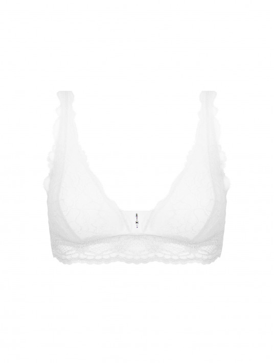 Lingerie Lise charmel Non wired bra white SUBLIME EN DENTELLE