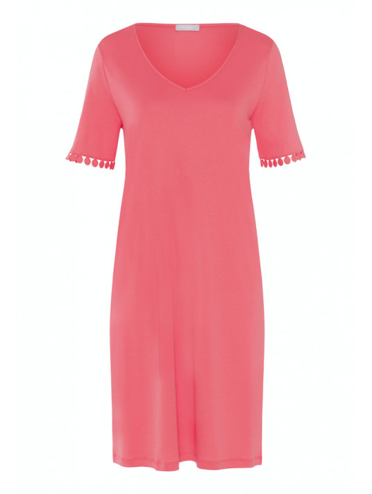 Hanro pink Short-sleeved nightgown ROSA