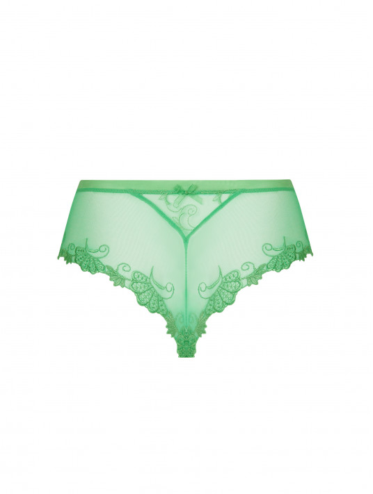 Shorty en dentelle et guipure par Lise Charmel - Dressing Floral vert emeraude