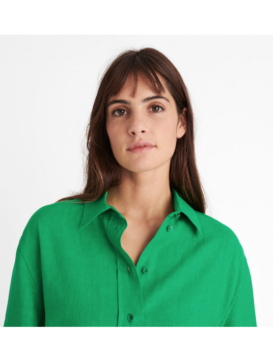 Eres green Linen shirt MIGNONETTE