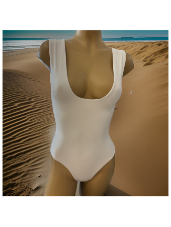 One piece swimsuit white LAURA