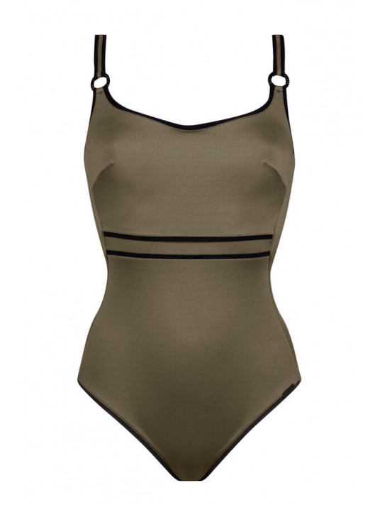 Maryan Mehlhorn Maillot une pièce armatures Olive SILENCE