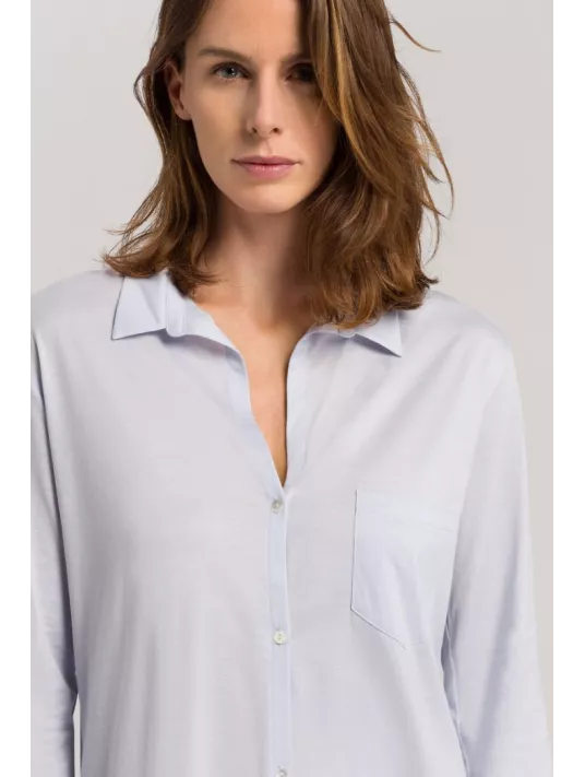 Long-sleeeved shirt boyfriend blue COTTON Long-sleeeved shirt boyfriend blue COTTON