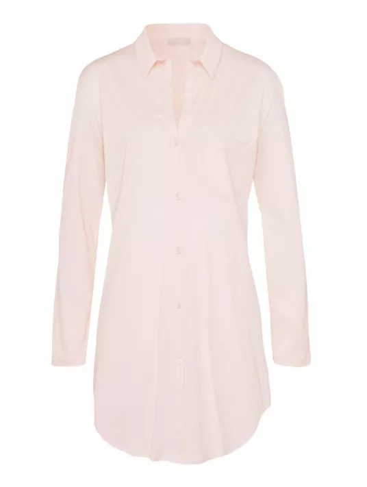 hanro Long-sleeved boyfriend shirt pink COTTON hanro Long-sleeved boyfriend shirt pink COTTON