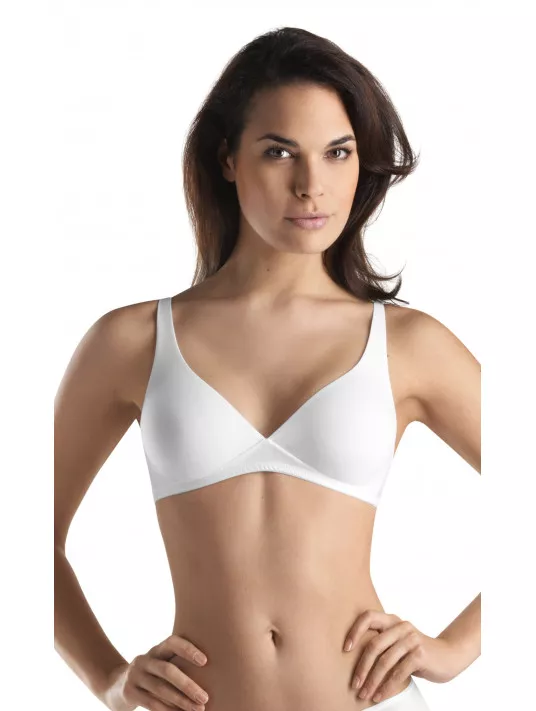 Hanro Non wired bra white COTTON SENSATION Hanro Non wired bra white COTTON SENSATION
