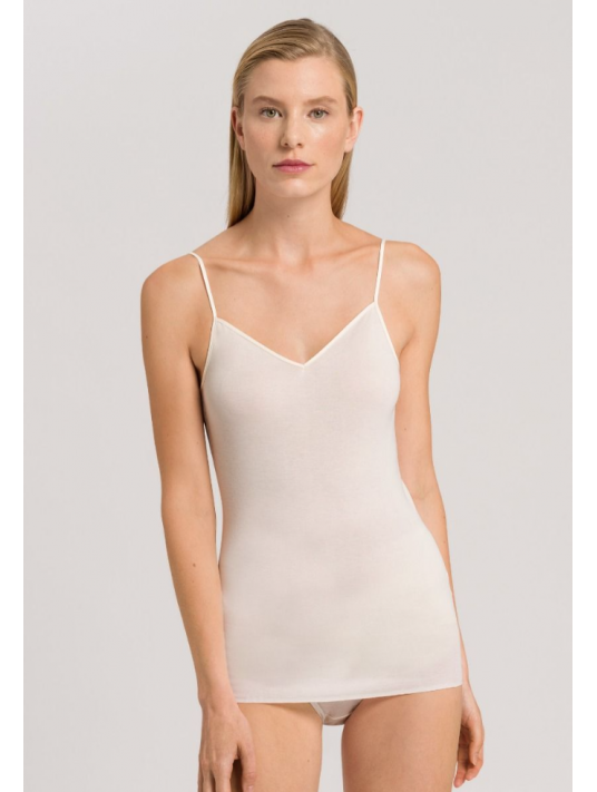 Hanro Spaghetti top cream COTTON