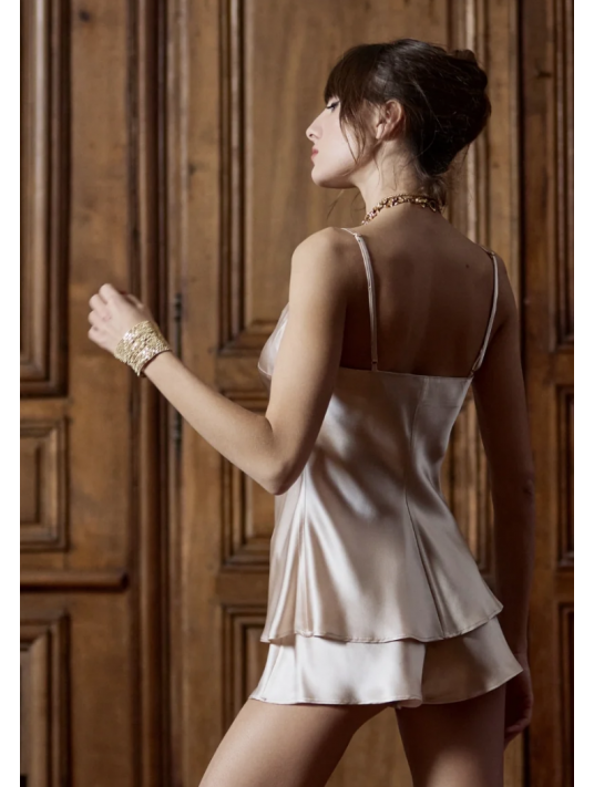 Marjolaine Silk top sand TRACY