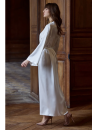 Marjolaine Peignoir long en soie naturel TRACY