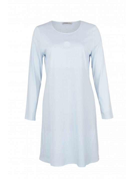 feraud Long sleeved cotton nightgown blue HIGH CLASS feraud Long sleeved cotton nightgown blue HIGH CLASS