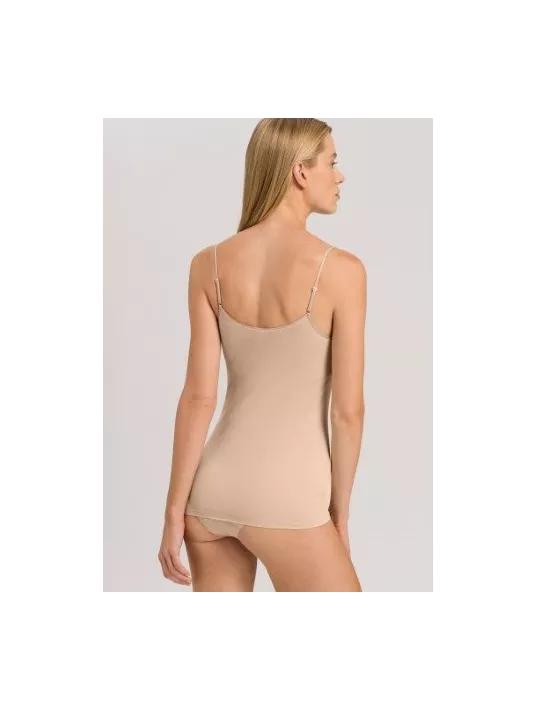 hanro Top coussinets amovibles beige COTON hanro Top coussinets amovibles beige COTON