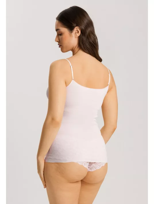 Hanro Top coussinets amovibles rose COTON Hanro Top coussinets amovibles rose COTON