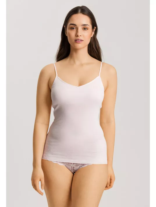 Hanro Top coussinets amovibles rose COTON Hanro Top coussinets amovibles rose COTON