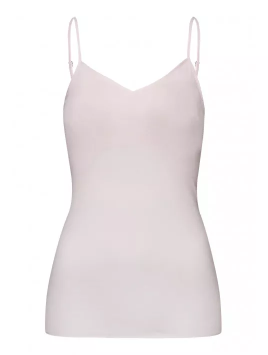 Hanro Top coussinets amovibles rose COTON Hanro Top coussinets amovibles rose COTON