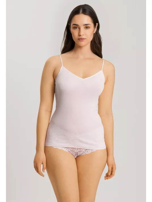 hanro Débardeur fines bretelles rose COTON hanro Débardeur fines bretelles rose COTON