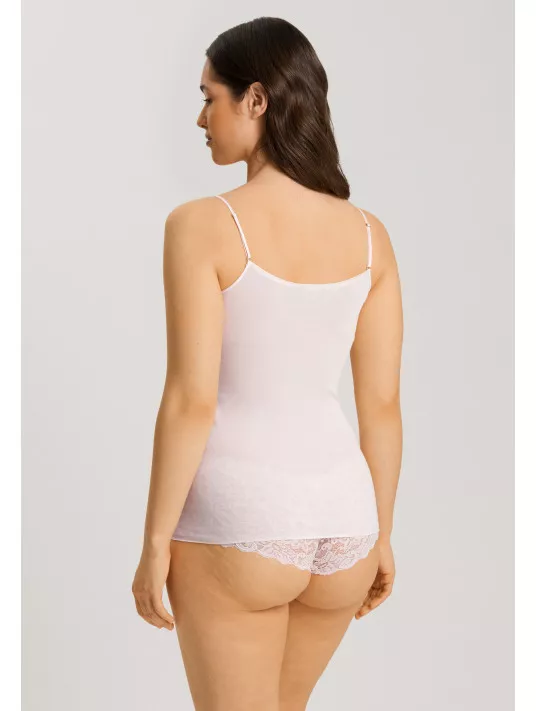 hanro Débardeur fines bretelles rose COTON hanro Débardeur fines bretelles rose COTON