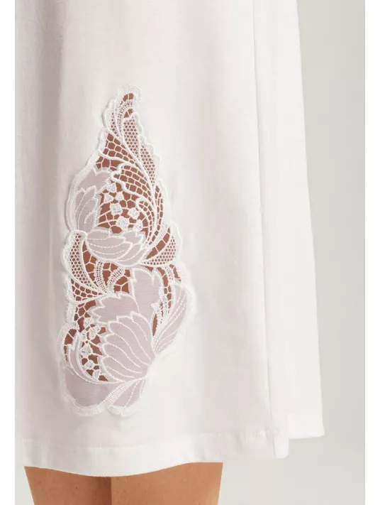 Hanro Chemise de nuit en coton manches longues ANNE Hanro Chemise de nuit en coton manches longues ANNE