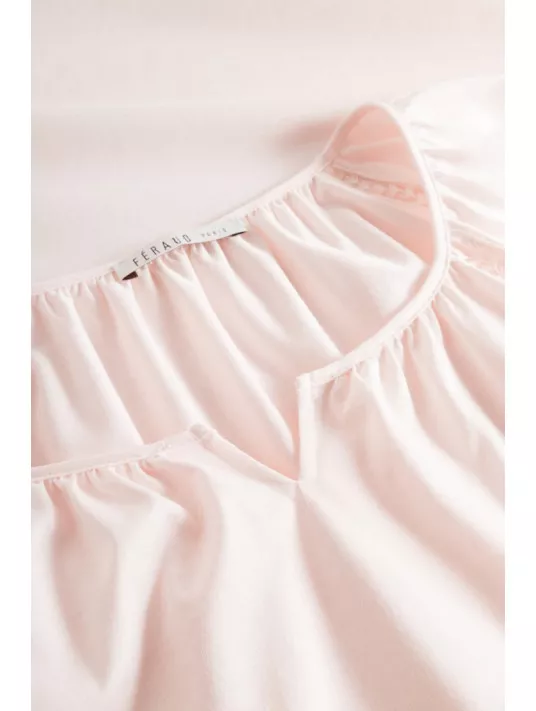 Feraud Chemise de nuit manches longues COTON Feraud Chemise de nuit manches longues COTON