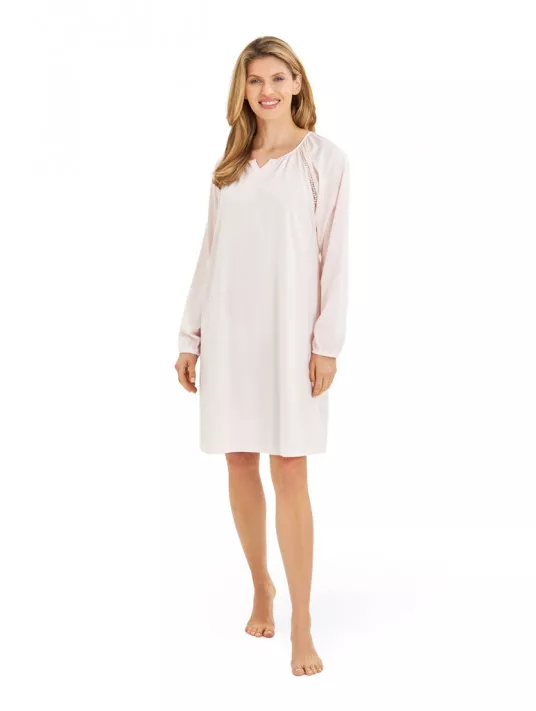 Feraud Chemise de nuit manches longues COTON Feraud Chemise de nuit manches longues COTON