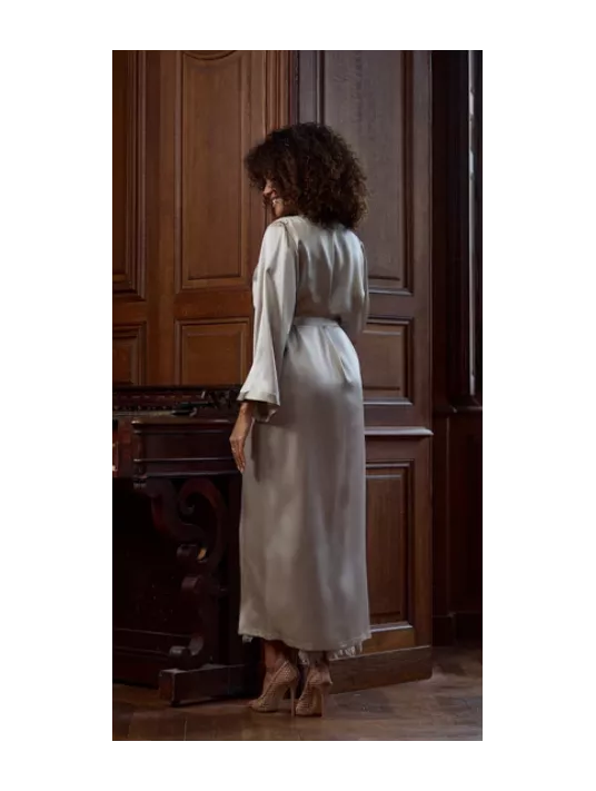Marjolaine Long silk dressing gown TRACY Marjolaine Long silk dressing gown TRACY