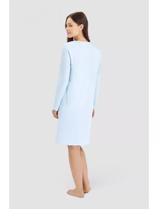 Feraud Chemise de nuit bleu COTON Feraud Chemise de nuit bleu COTON