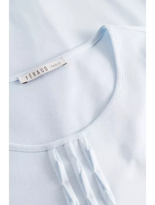 Feraud Chemise de nuit bleu COTON Feraud Chemise de nuit bleu COTON