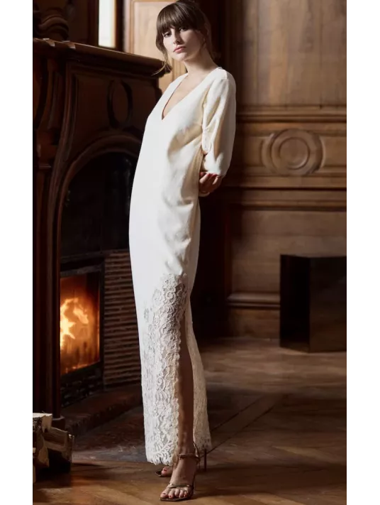 Marjolaine Long nightdress beige VERA Marjolaine Long nightdress beige VERA