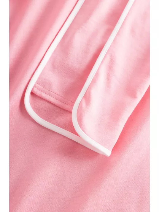 Feraud Chemise de nuit rose à manches longues COTON Feraud Chemise de nuit rose à manches longues COTON