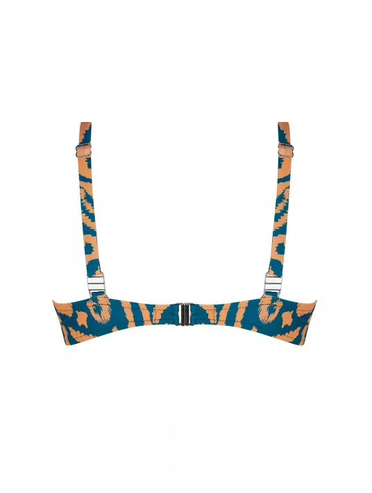 Antigel Fitting cup bra LA BALINAISE green orange ikat Antigel Fitting cup bra LA BALINAISE green orange ikat