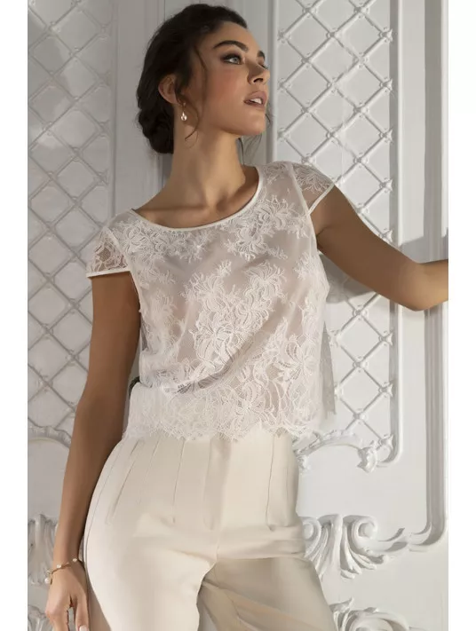Lise Charmel Top dentelle blanc BELLISSIME AMOUR Lise Charmel Top dentelle blanc BELLISSIME AMOUR
