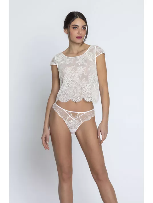 Lise Charmel Top dentelle blanc BELLISSIME AMOUR Lise Charmel Top dentelle blanc BELLISSIME AMOUR
