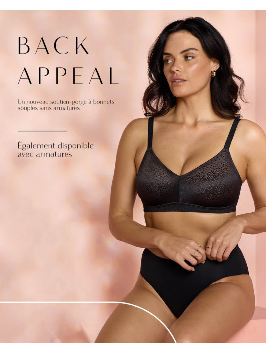 Wacoal Underwired bra black BACK APPEAL
