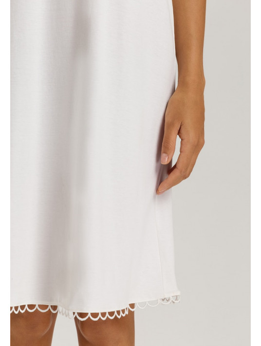 Hanro chemise de nuit coton blanc ANOUK