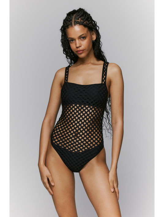 SARDA Maillot encolure bateau rembouré noir HOLT