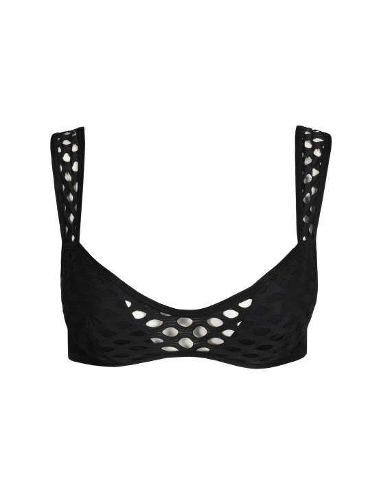 SARDA Haut de bikini triangle noir HOLT