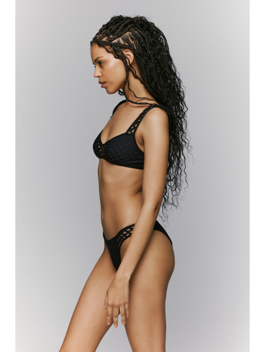 SARDA Haut de bikini triangle noir HOLT