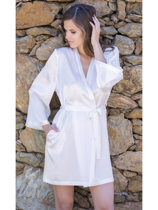 Dressing gown 100% silk