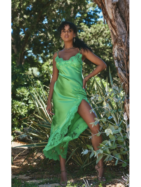 MArjoaline Long silk nightie APOLLINE