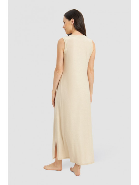 Long sleeveless Nightgown gold FERAUD