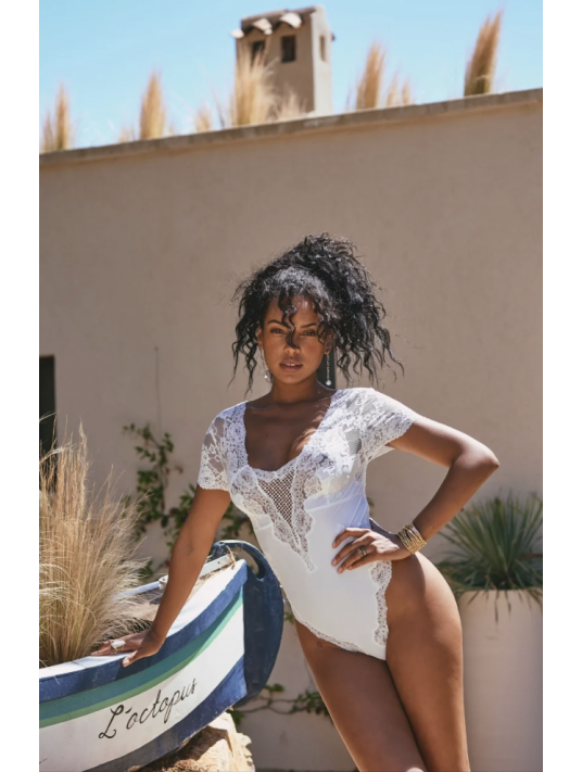 Marjolaine Body manches courtes naturel AURORE